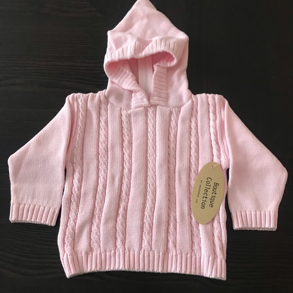 IMAGEWEAR BOUTIQUE HOODED CABLE KNIT ZIPBACK